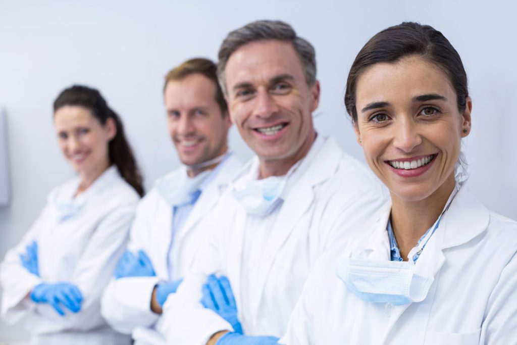 group of dentists